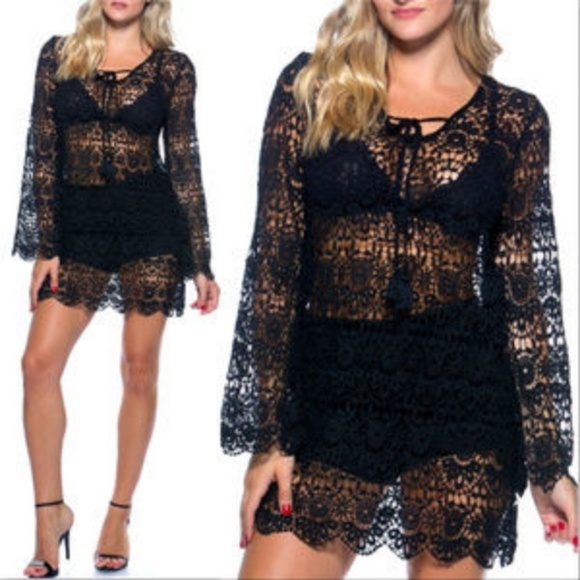 CROCHET BIKINI COVER UP OR DRESS - Picture 4 of 4